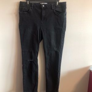 Free People Black Ripped Jeans